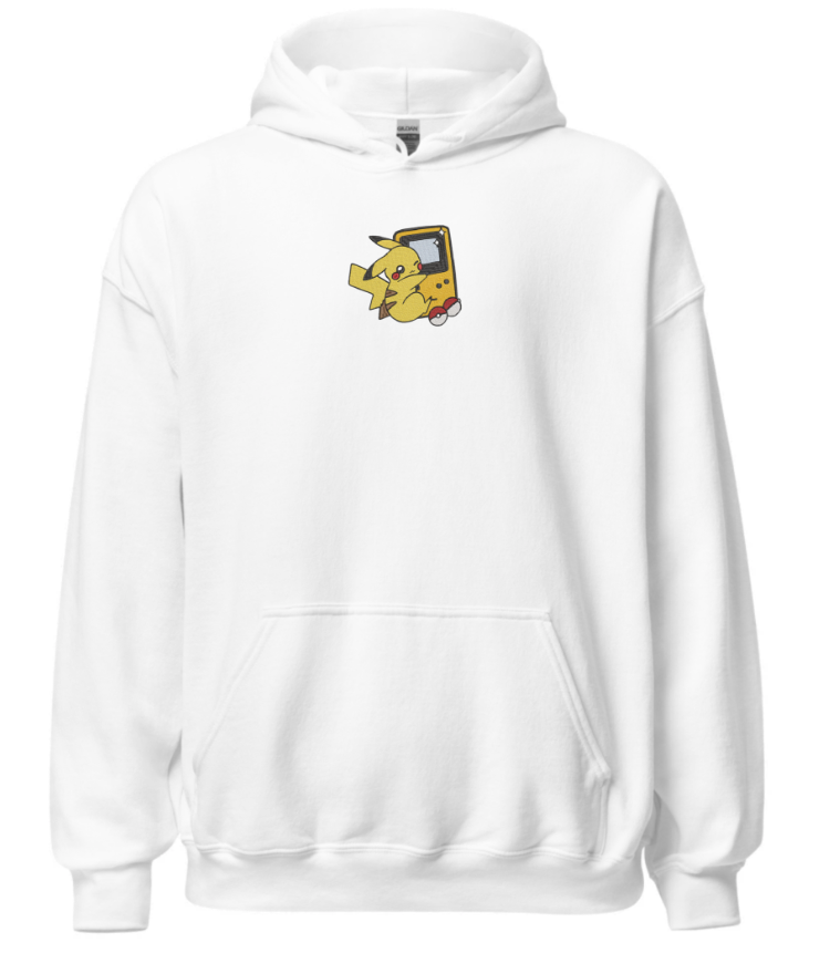 Pokemon Custom Sweat capuche brod Pikachu New Fire